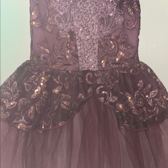 Weissman Kids Purple Sequin ballet Costume Dress size large - Picture 3 of 13